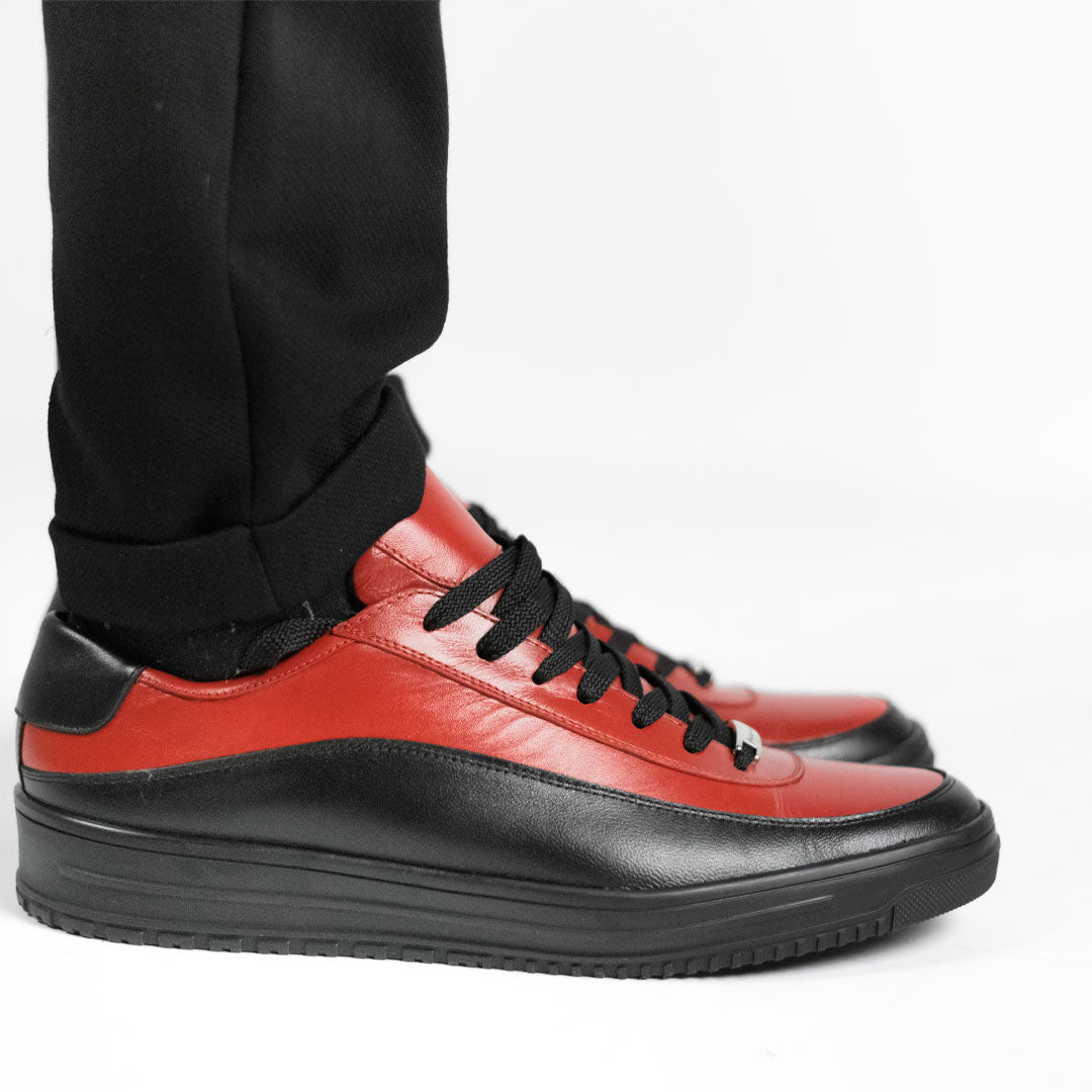 33534 Tenis Casual Mestizo Rojo/negro