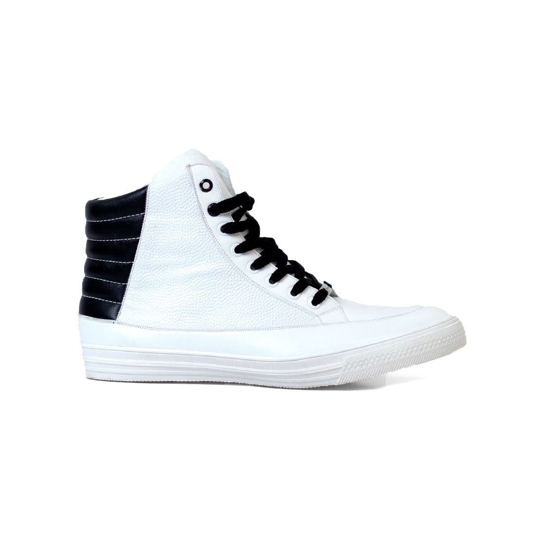 Tenis Botin Hombre Casual Blanco/ Negro