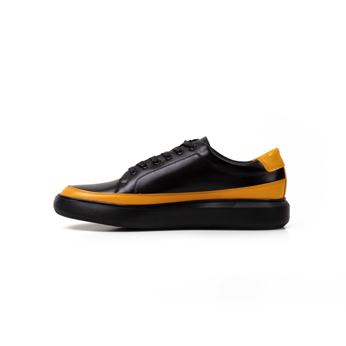 Tenis casual de hombre mestizo Negro/Amarillo