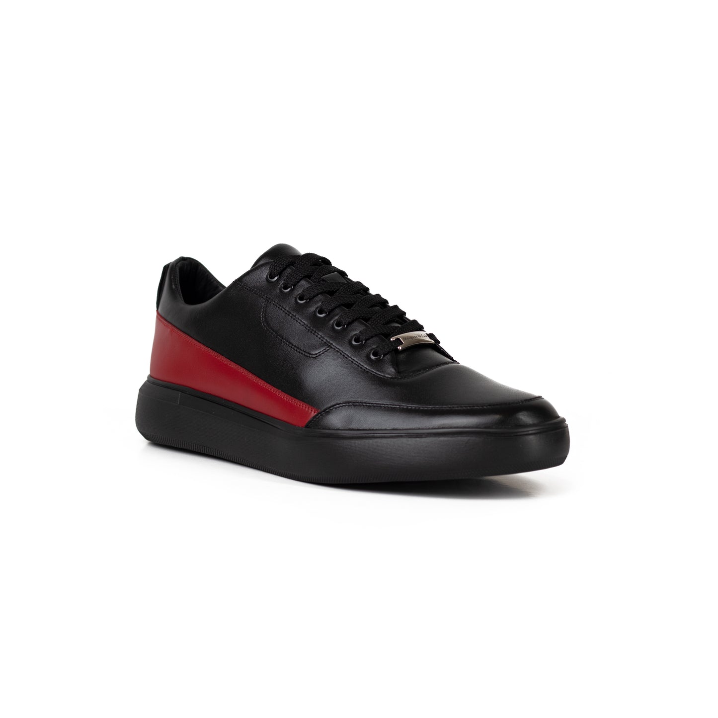 Tenis casual de hombre mestizo Negro /Rojo