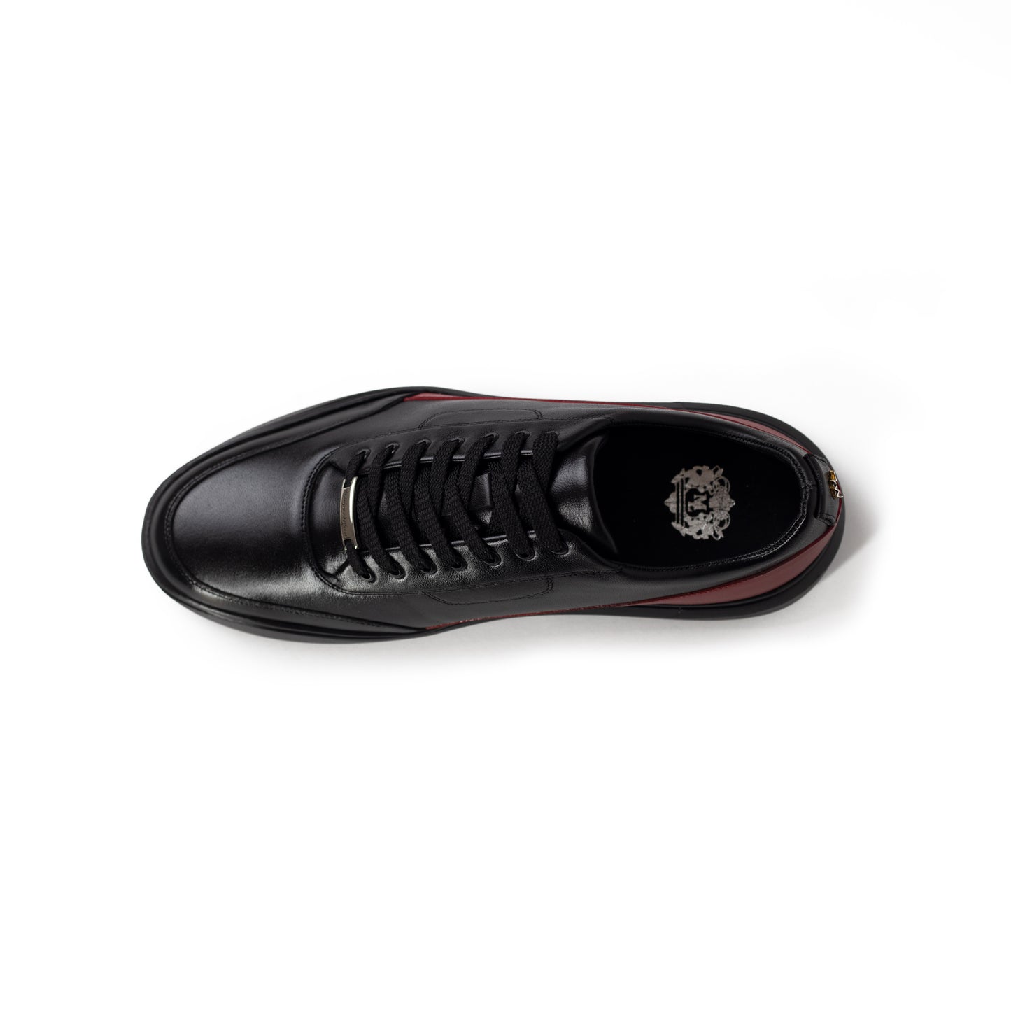 Tenis casual de hombre mestizo Negro /Rojo