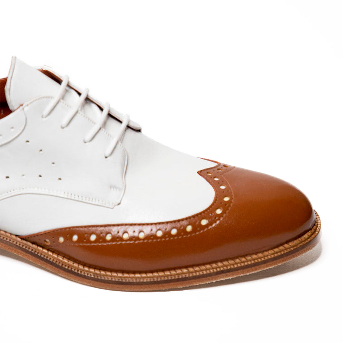 Zapato Mestizo Miel/Blanco 86611