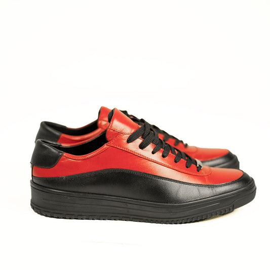 33534 Tenis Casual Mestizo Rojo/negro