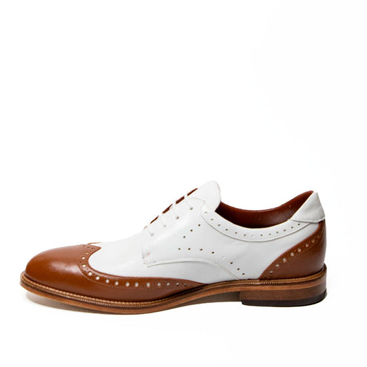 Zapato Mestizo Miel/Blanco 86611